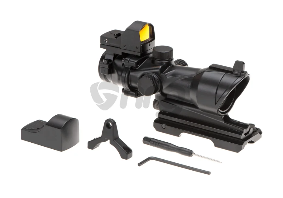 Aim-O combo combat scope ACOG 4x32IR / Reflex Sight QD Negru 6