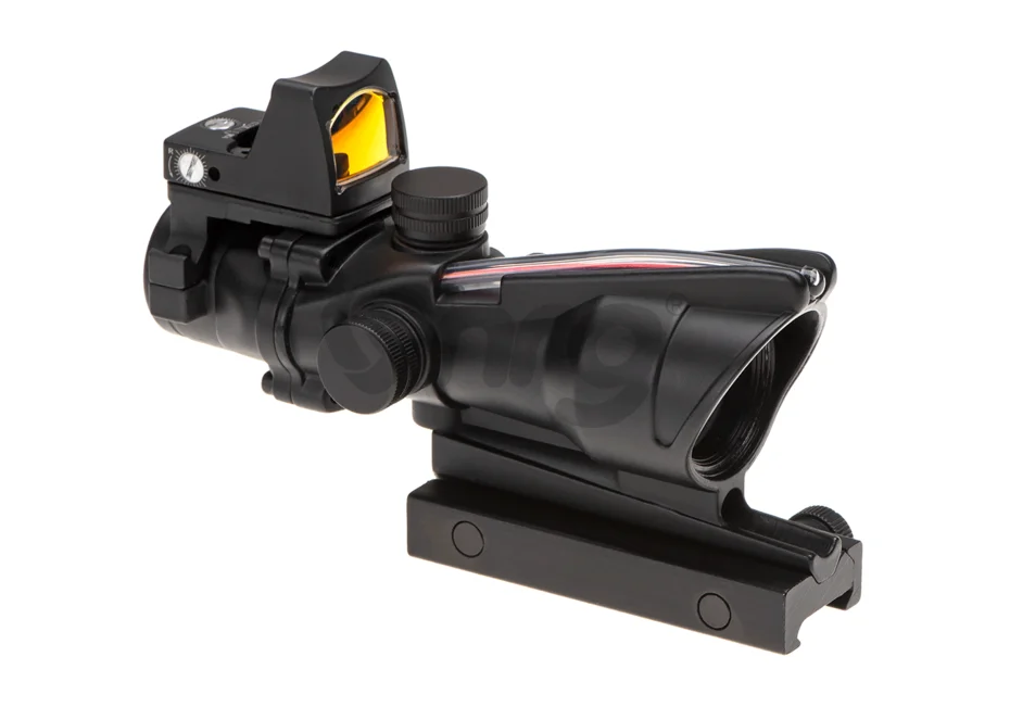 Emerson combo battle scope ACOG 4x32 / Reflex Sight Fibra Negru 9